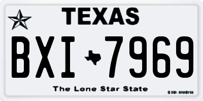 TX license plate BXI7969
