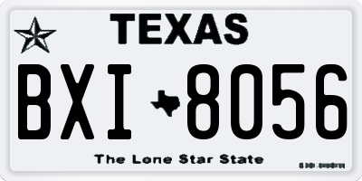 TX license plate BXI8056