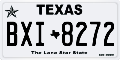 TX license plate BXI8272