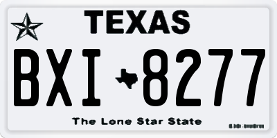 TX license plate BXI8277