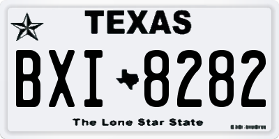 TX license plate BXI8282