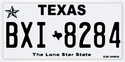 TX license plate BXI8284