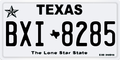 TX license plate BXI8285