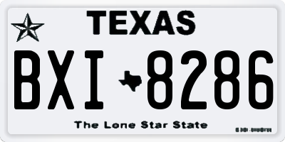 TX license plate BXI8286