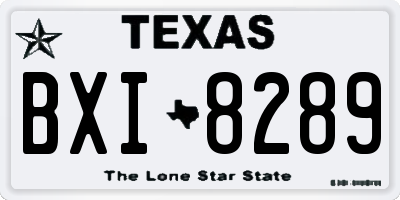 TX license plate BXI8289
