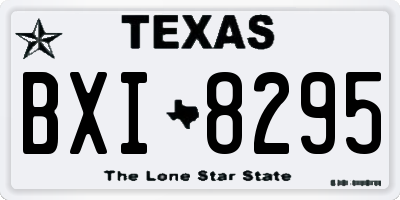 TX license plate BXI8295
