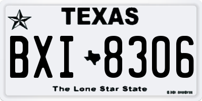 TX license plate BXI8306