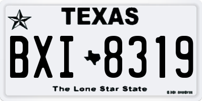 TX license plate BXI8319