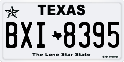 TX license plate BXI8395