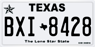 TX license plate BXI8428