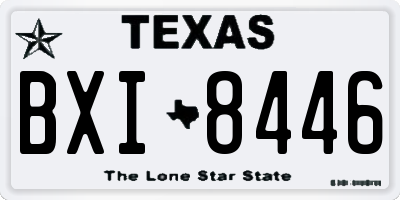 TX license plate BXI8446