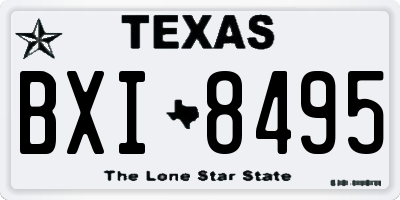 TX license plate BXI8495