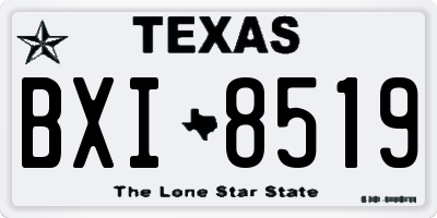 TX license plate BXI8519