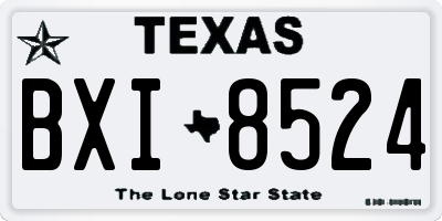 TX license plate BXI8524