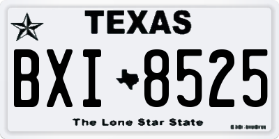 TX license plate BXI8525