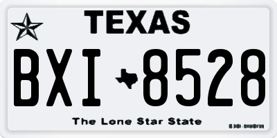 TX license plate BXI8528