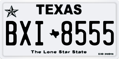 TX license plate BXI8555