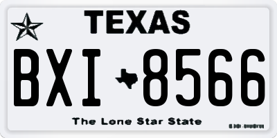 TX license plate BXI8566