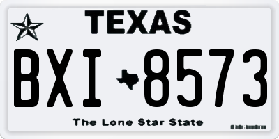 TX license plate BXI8573