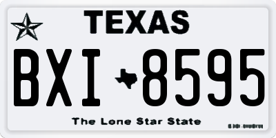 TX license plate BXI8595