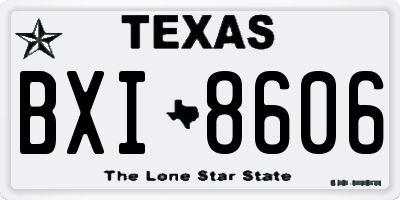 TX license plate BXI8606