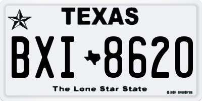 TX license plate BXI8620