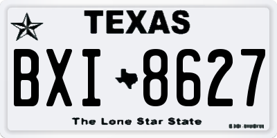 TX license plate BXI8627