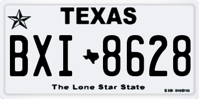 TX license plate BXI8628