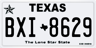 TX license plate BXI8629