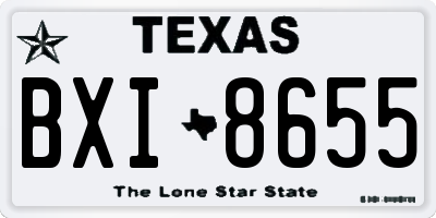 TX license plate BXI8655