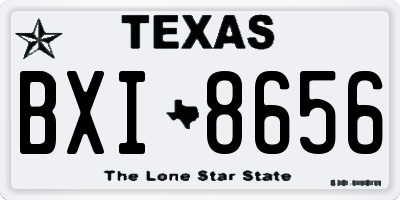 TX license plate BXI8656