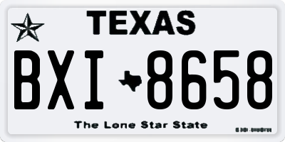 TX license plate BXI8658