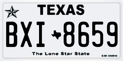 TX license plate BXI8659