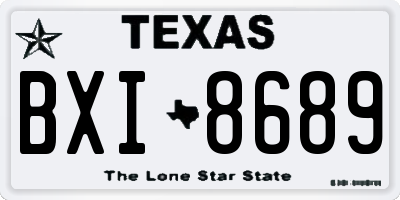 TX license plate BXI8689