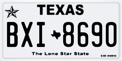 TX license plate BXI8690