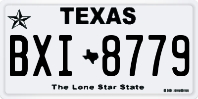 TX license plate BXI8779