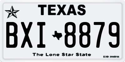 TX license plate BXI8879