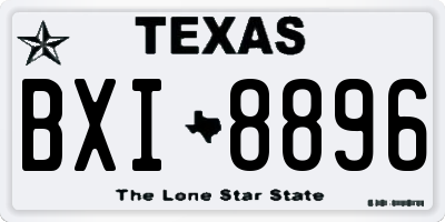 TX license plate BXI8896