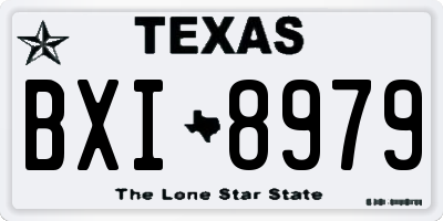 TX license plate BXI8979