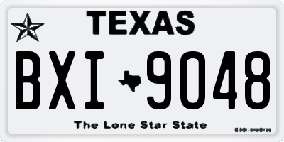 TX license plate BXI9048