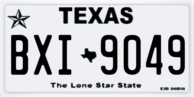 TX license plate BXI9049