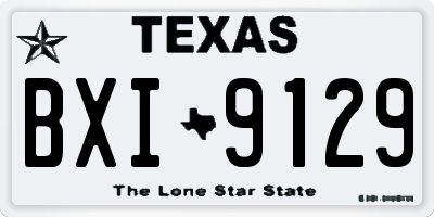 TX license plate BXI9129