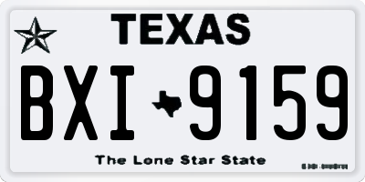TX license plate BXI9159