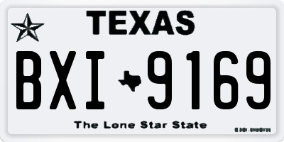 TX license plate BXI9169
