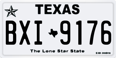 TX license plate BXI9176