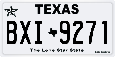 TX license plate BXI9271