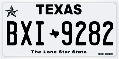 TX license plate BXI9282