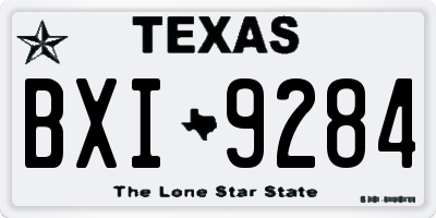 TX license plate BXI9284