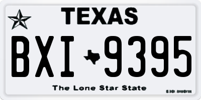 TX license plate BXI9395