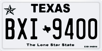 TX license plate BXI9400